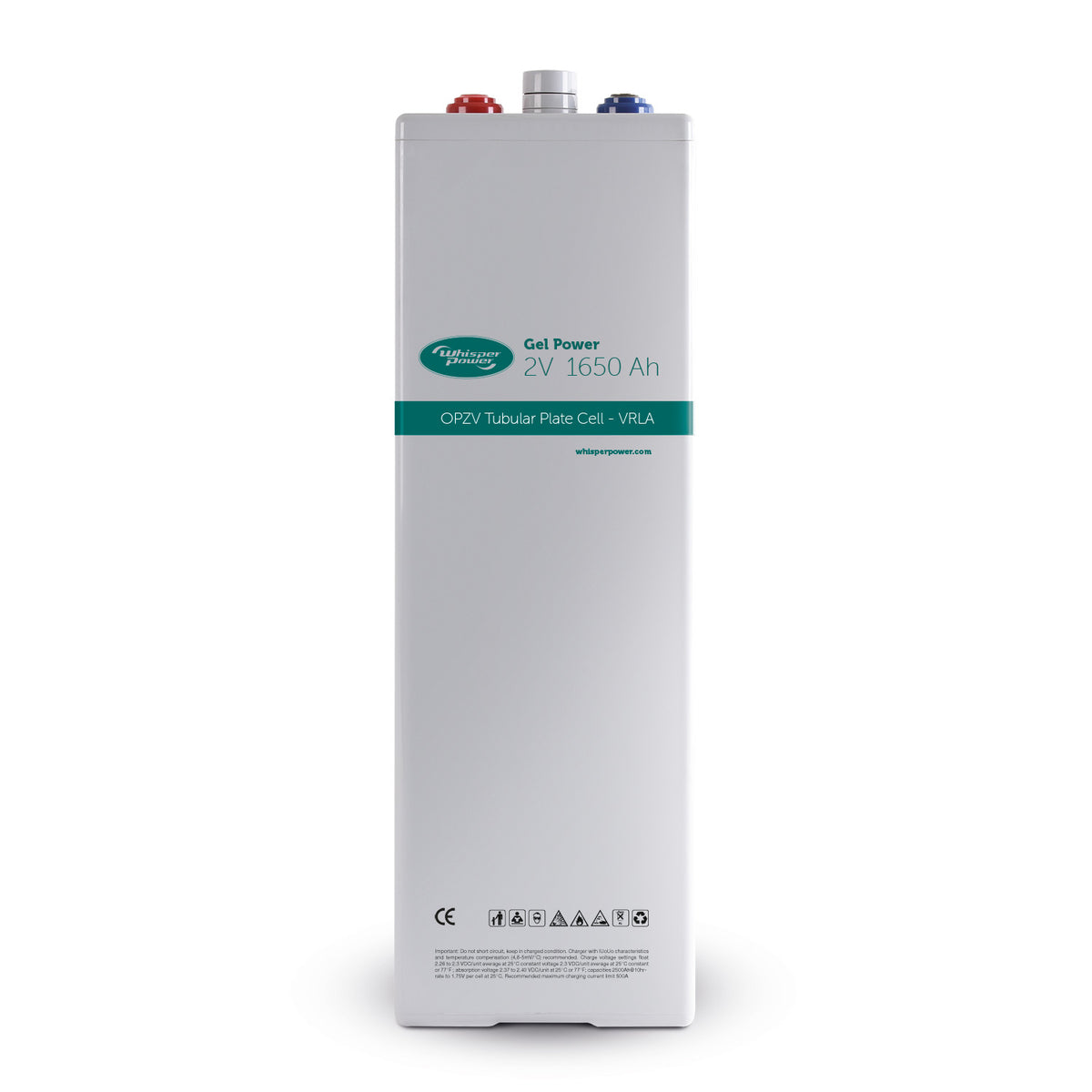 WhisperPower GEL aku element 2 V 1650 Ah (OPzV) – 40290044