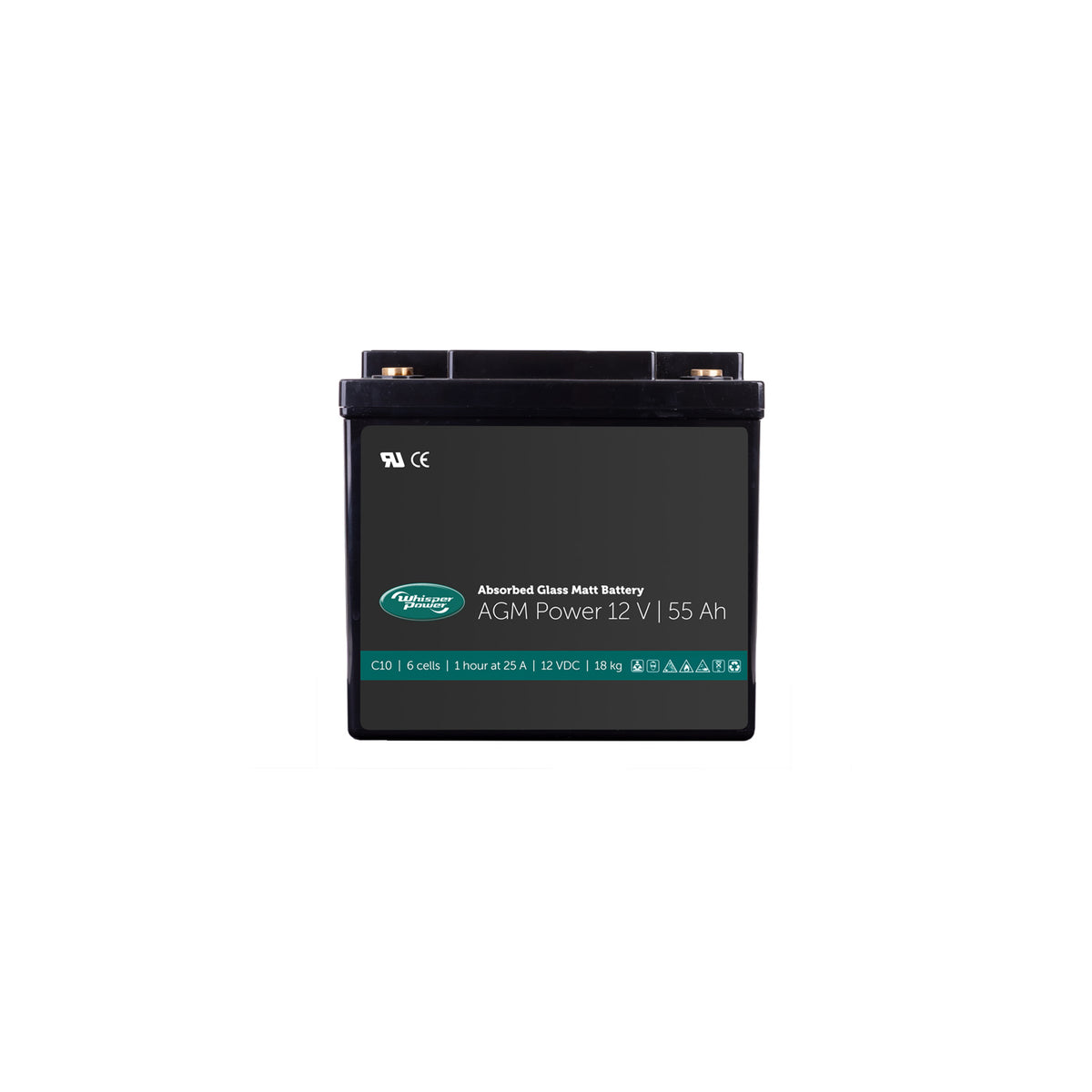 WhisperPower AGM aku 12 V 55 Ah – 40290060