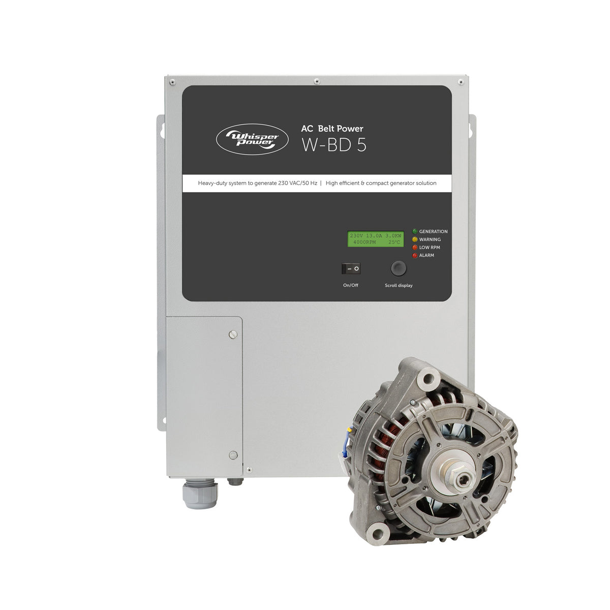 WhisperPower BeltPower generaator W-BD 5, 230 V AC – 41302000