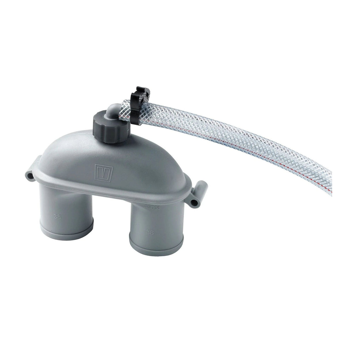 Vetus sifoonikaitse voolikuga (sh 2 m voolikut ja kereläbiviik), 38 mm – ASD38H