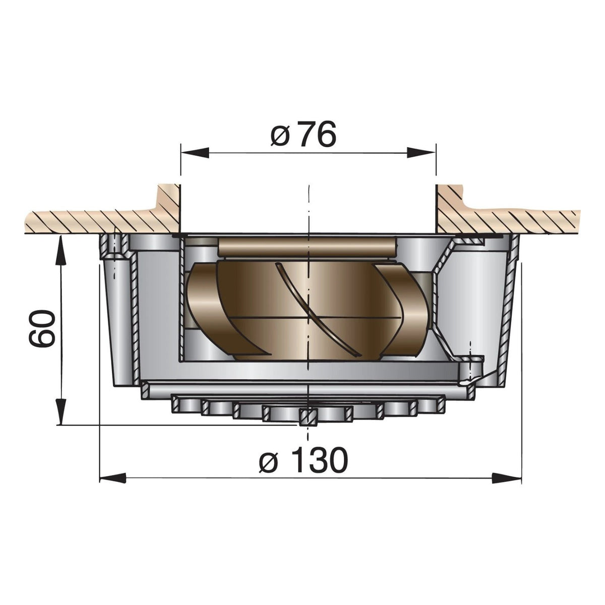 Vetus elektrisks ventilators 24 V – FAN24 – attēls 2