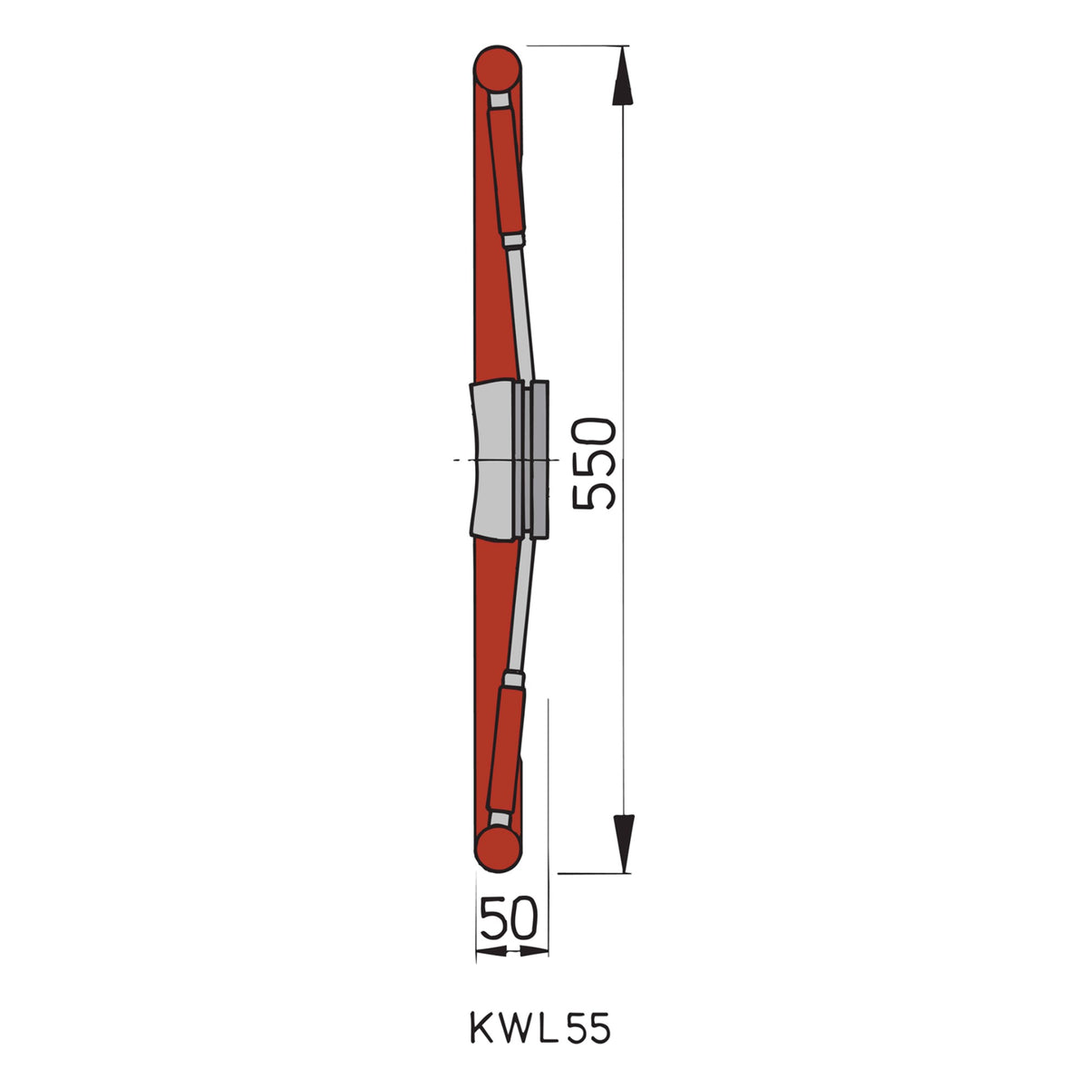 Vetus rooliratas KW55 mahagonist veljega, Ø 550 mm – KW55