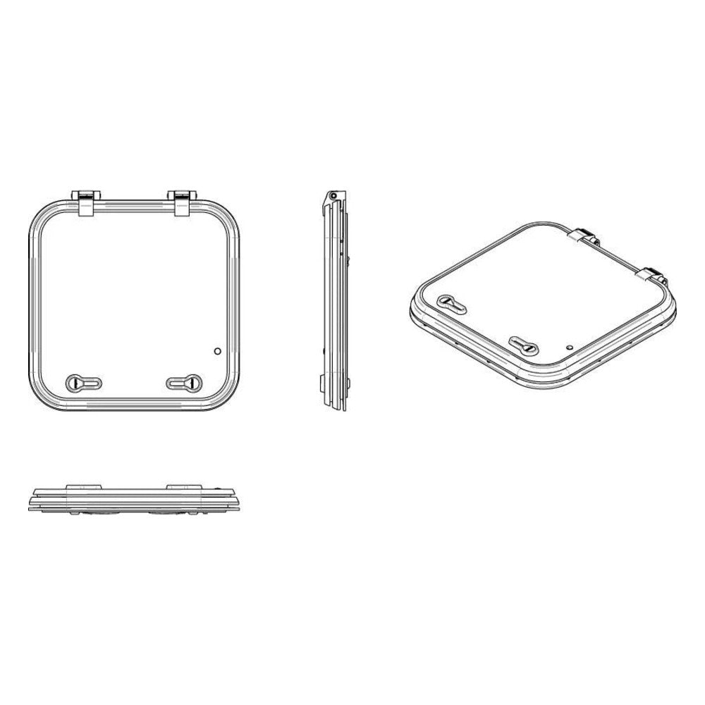 Vetus libero pääseluuk tüüp 41, raadius 55 mm (väljalõige 410 x 410 mm) – LIB4155L