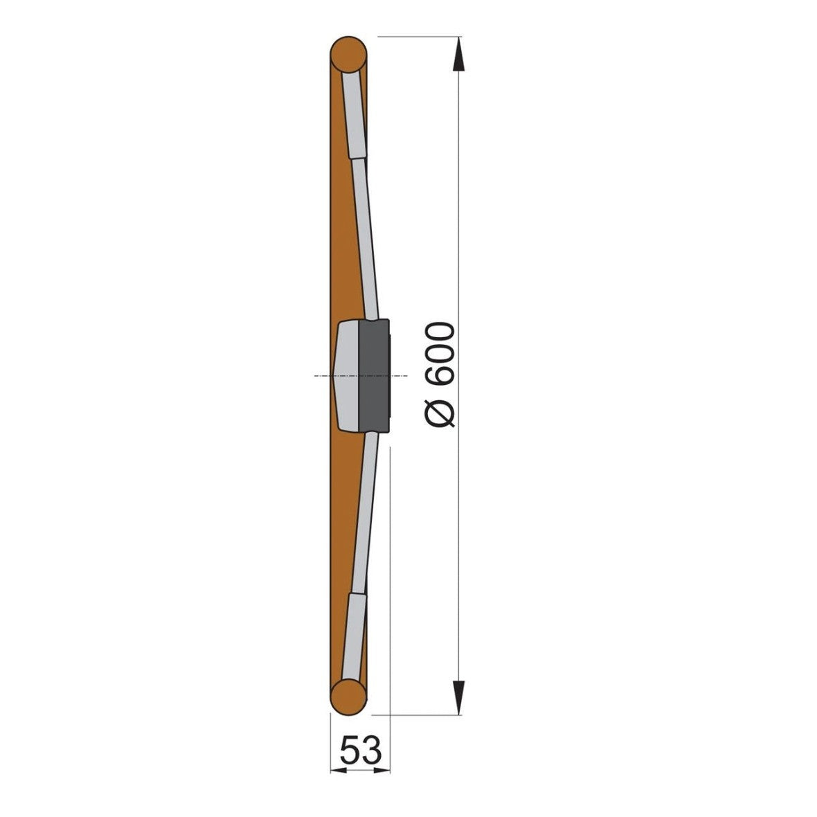 Vetus rooliratas PRO, tiik, Ø 60 cm – PRO60T