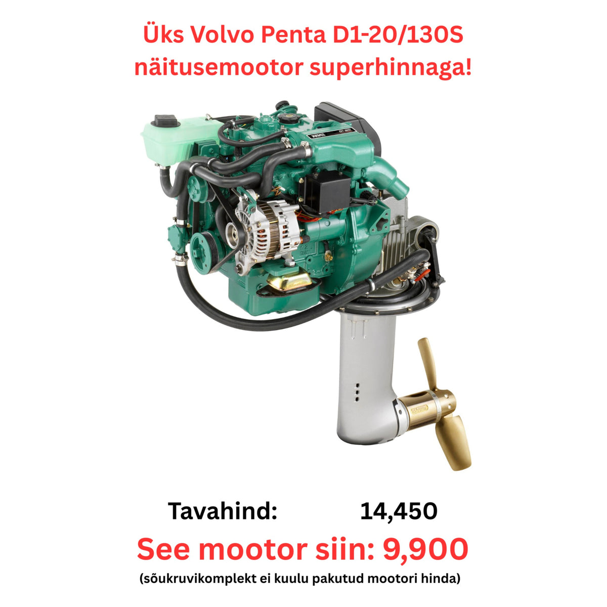 Volvo Penta D1-20/130S näitusemootor