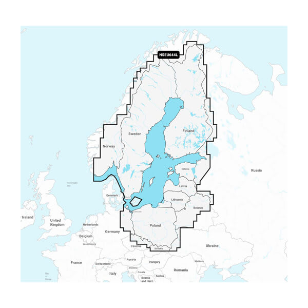 Garmin Navionics+ merekaart: Läänemeri
