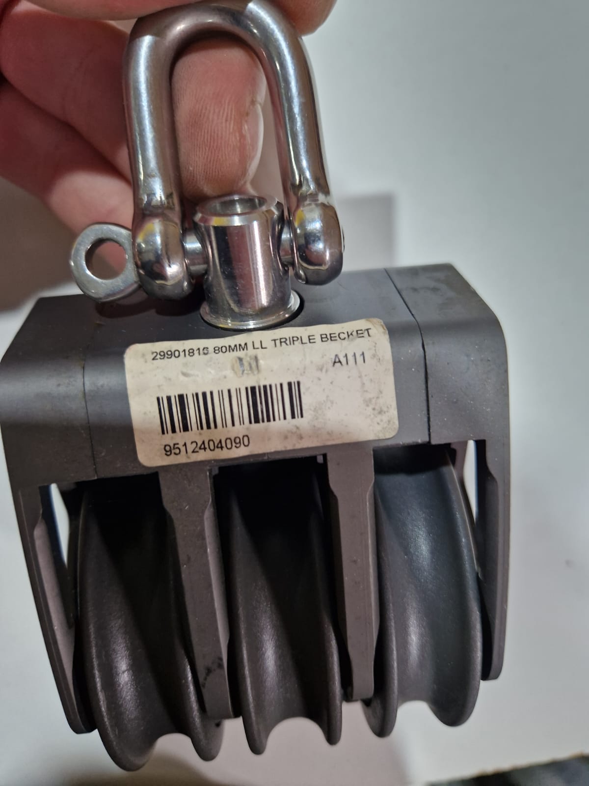 Lewmar 80 mm LL trīskāršs bloks – attēls 2