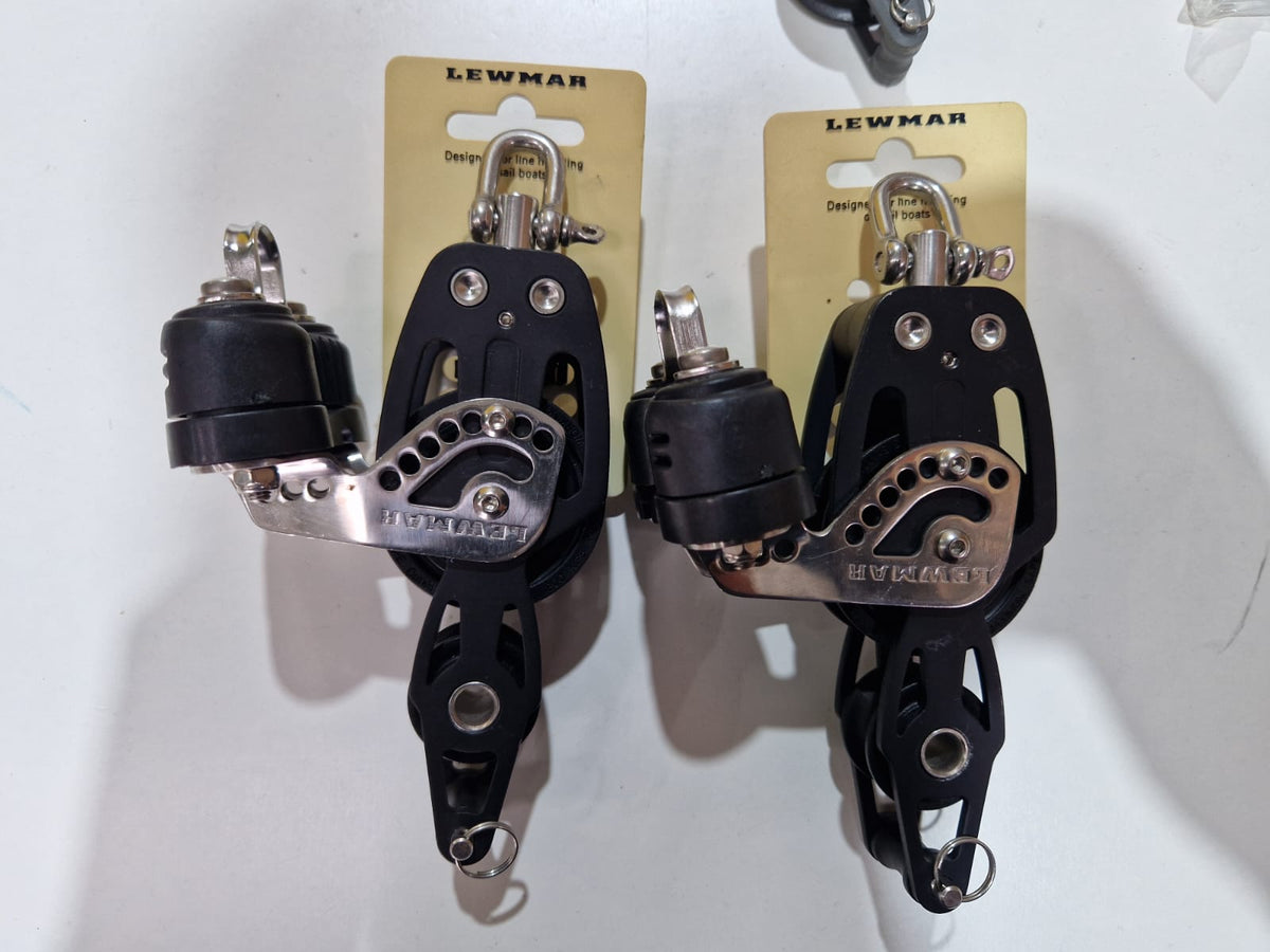 Lewmar HTX 50 mm fiddle bloks ar beketu un kulaci