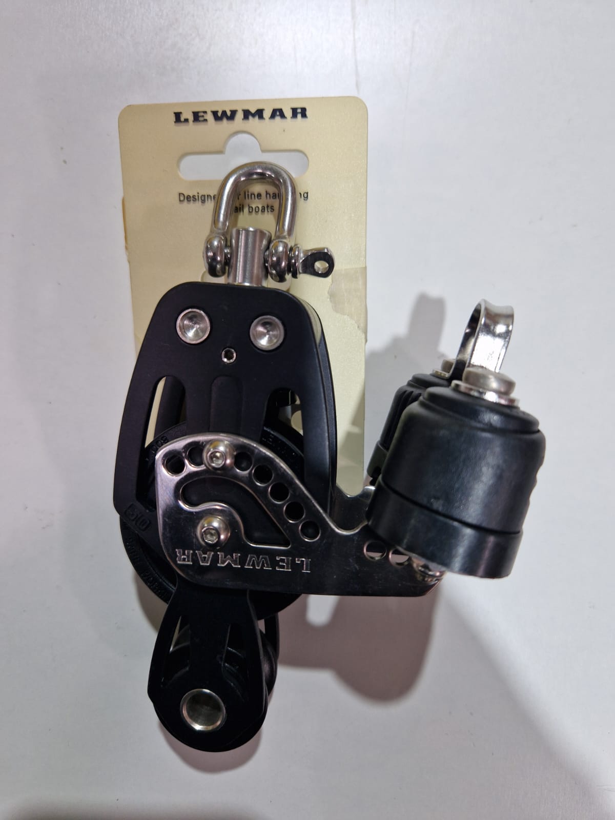 Lewmar HTX 50 mm fiddle bloks ar beketu un kulaci – attēls 2