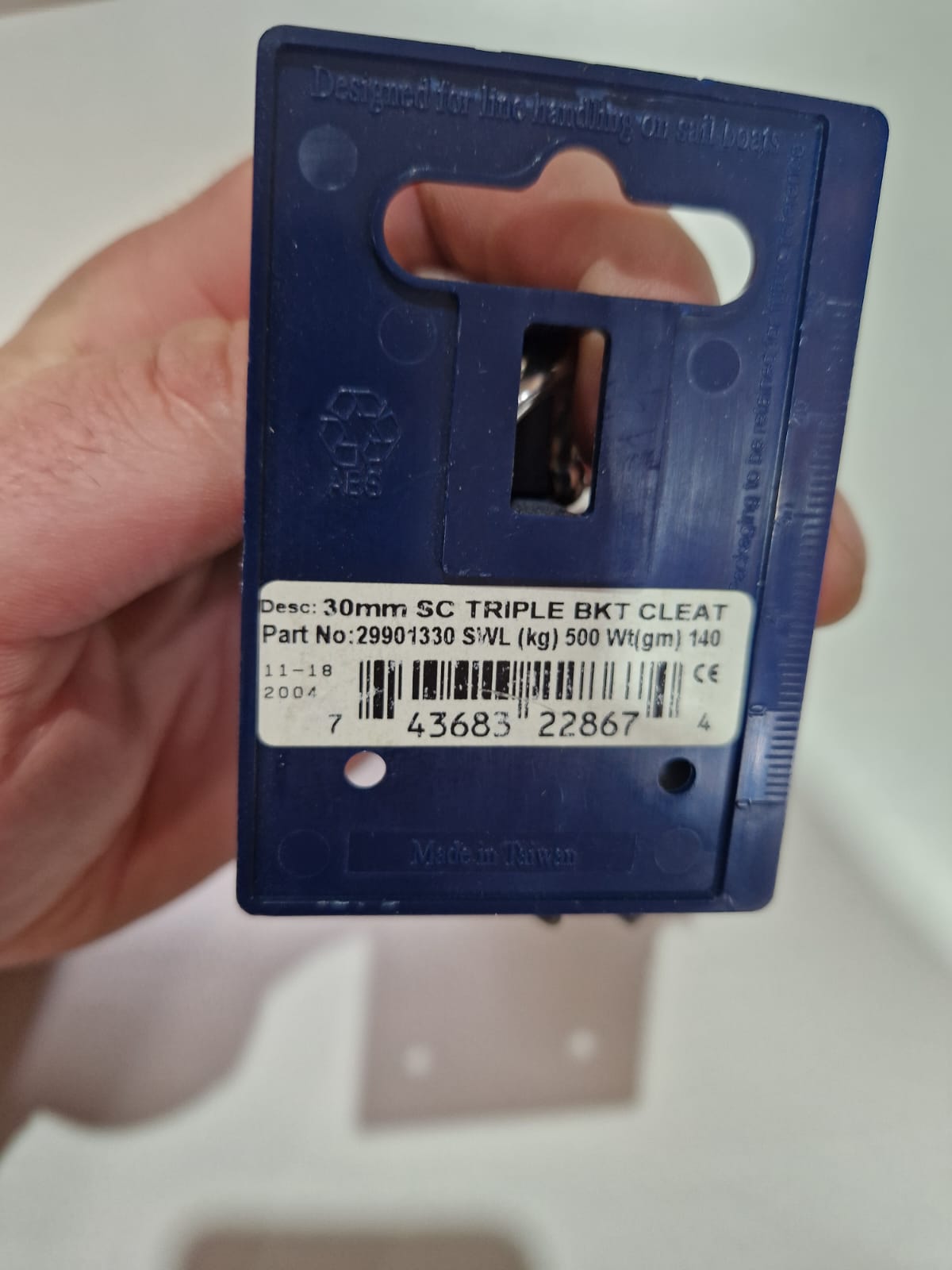Lewmar 30 mm SC trīskāršs bloks ar beketu un knaģi – attēls 7