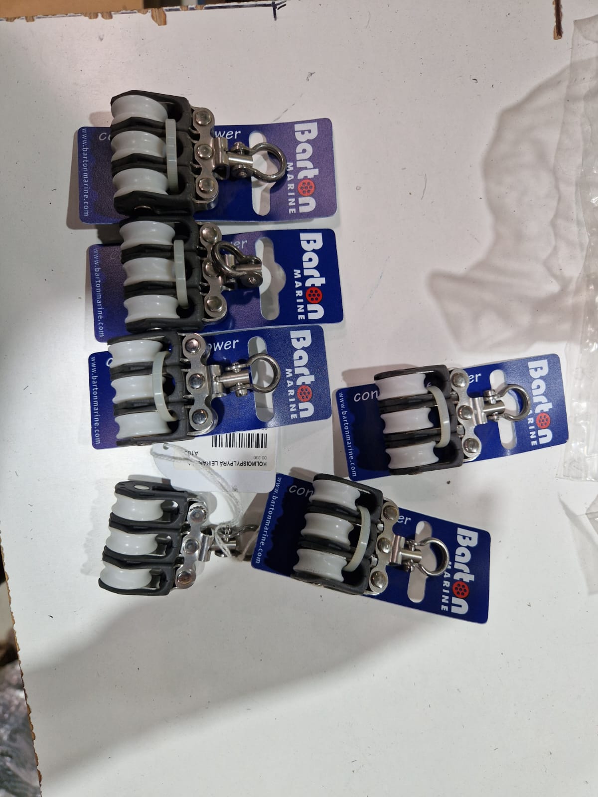 Barton Size 0 trīskāršs bloks, grozāms