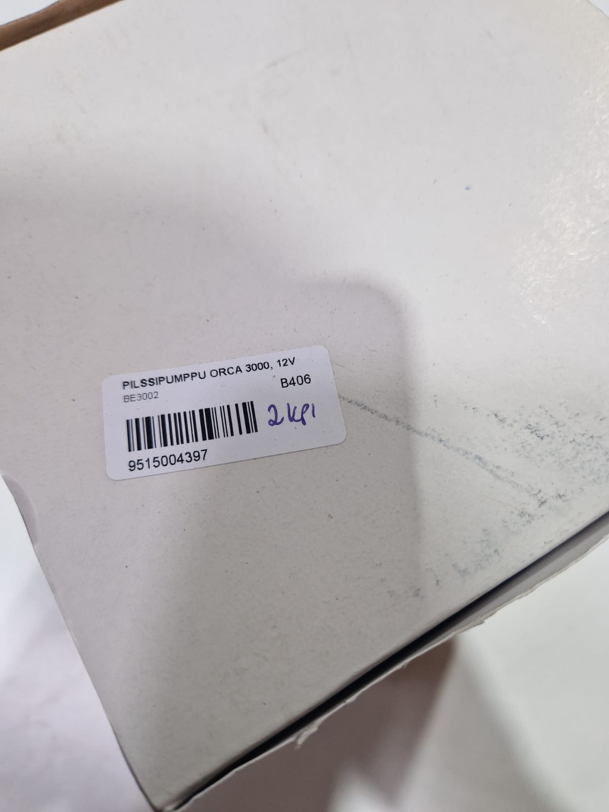 Whale Orca 3000 elektriline pilsipump 12 V