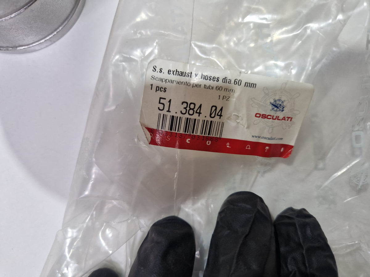 Peegelpoleeritud AISI 316 väljalasketoru Ø 60 mm