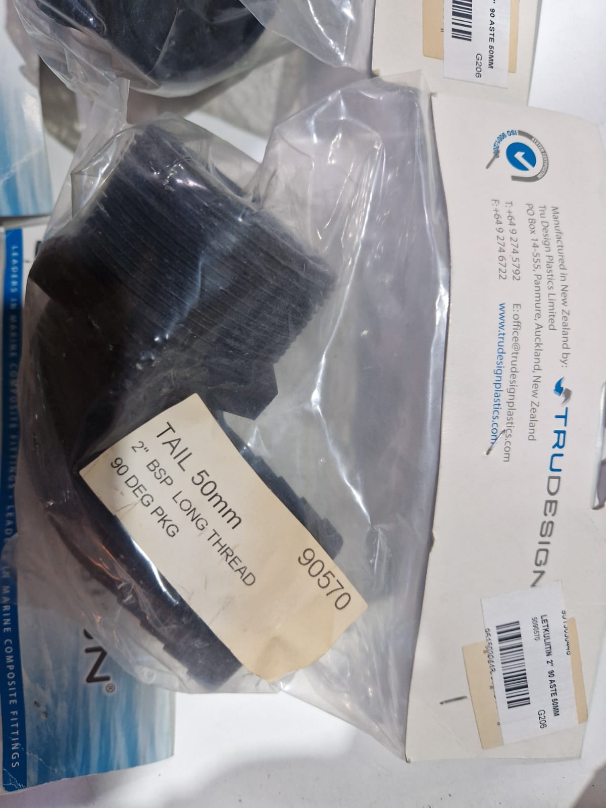 Trudesign šļūtenes uzgalis 50 mm 2" ar garu vītni 90570