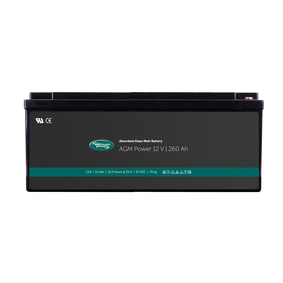 WhisperPower AGM aku 12 V 260 Ah – 40290064