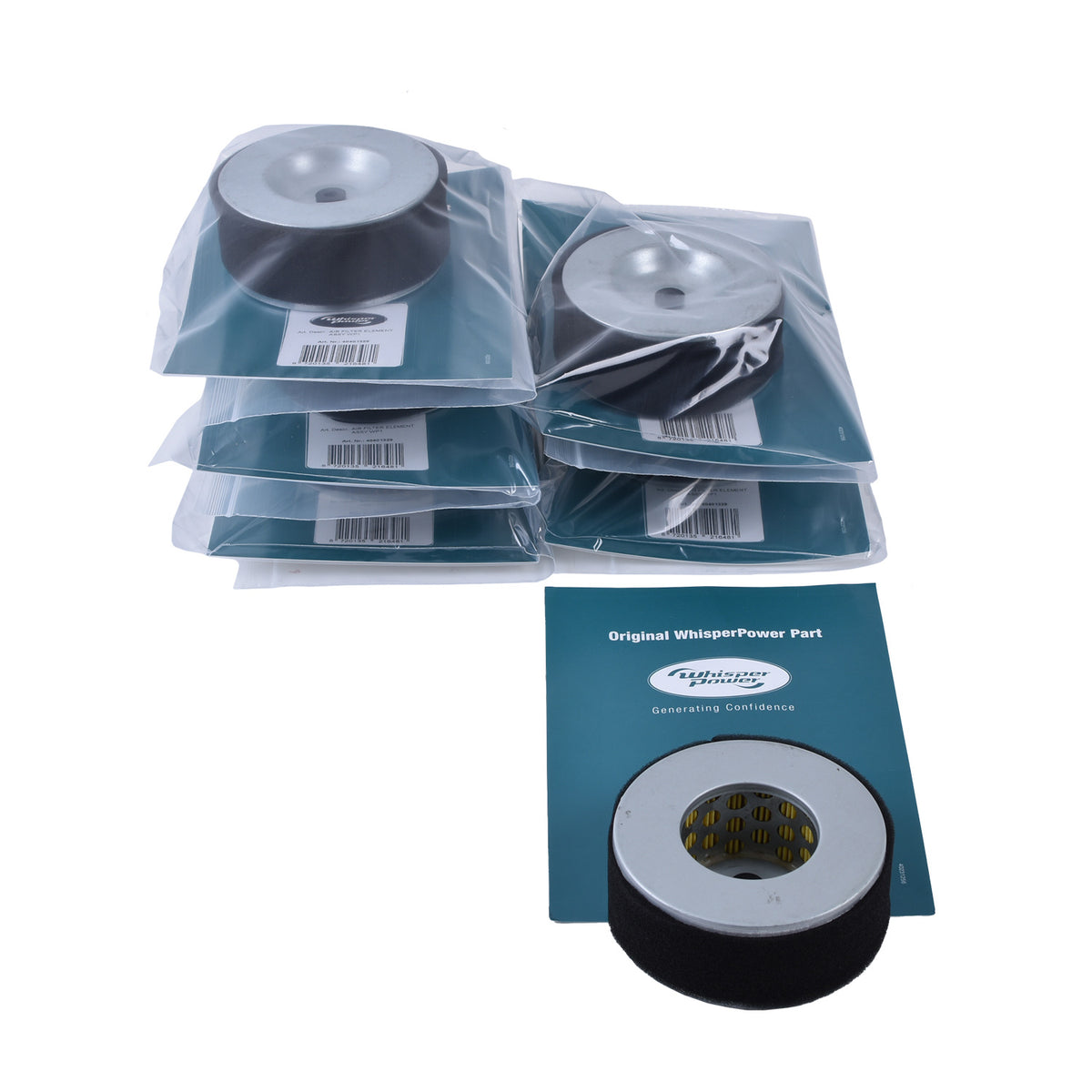 WhisperPower õhufiltri element WP1, 6 tk pakk (40401329) – 40481329