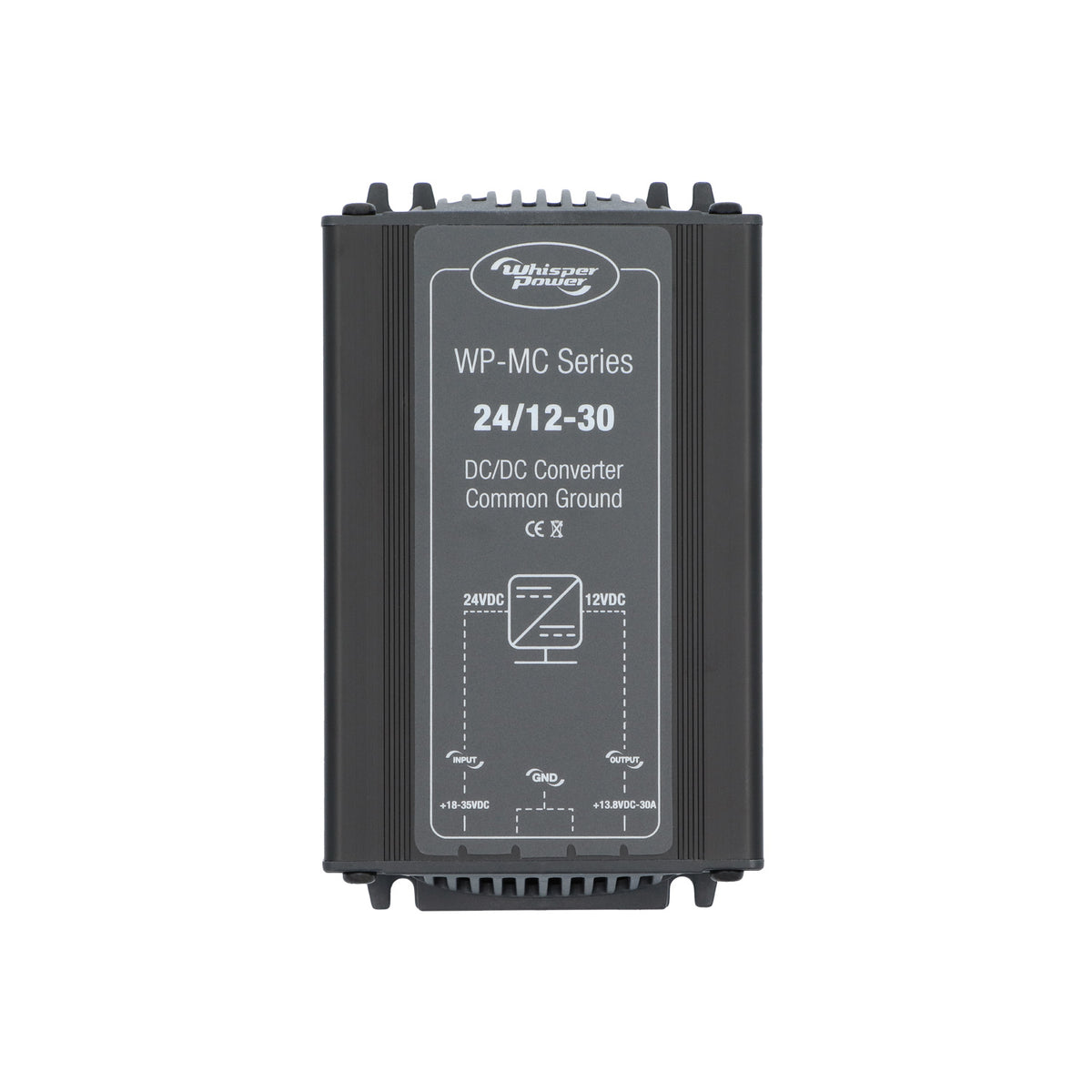 WhisperPower DC-DC muundur MC 24/12 V 30 A, ühine miinus – 60110012