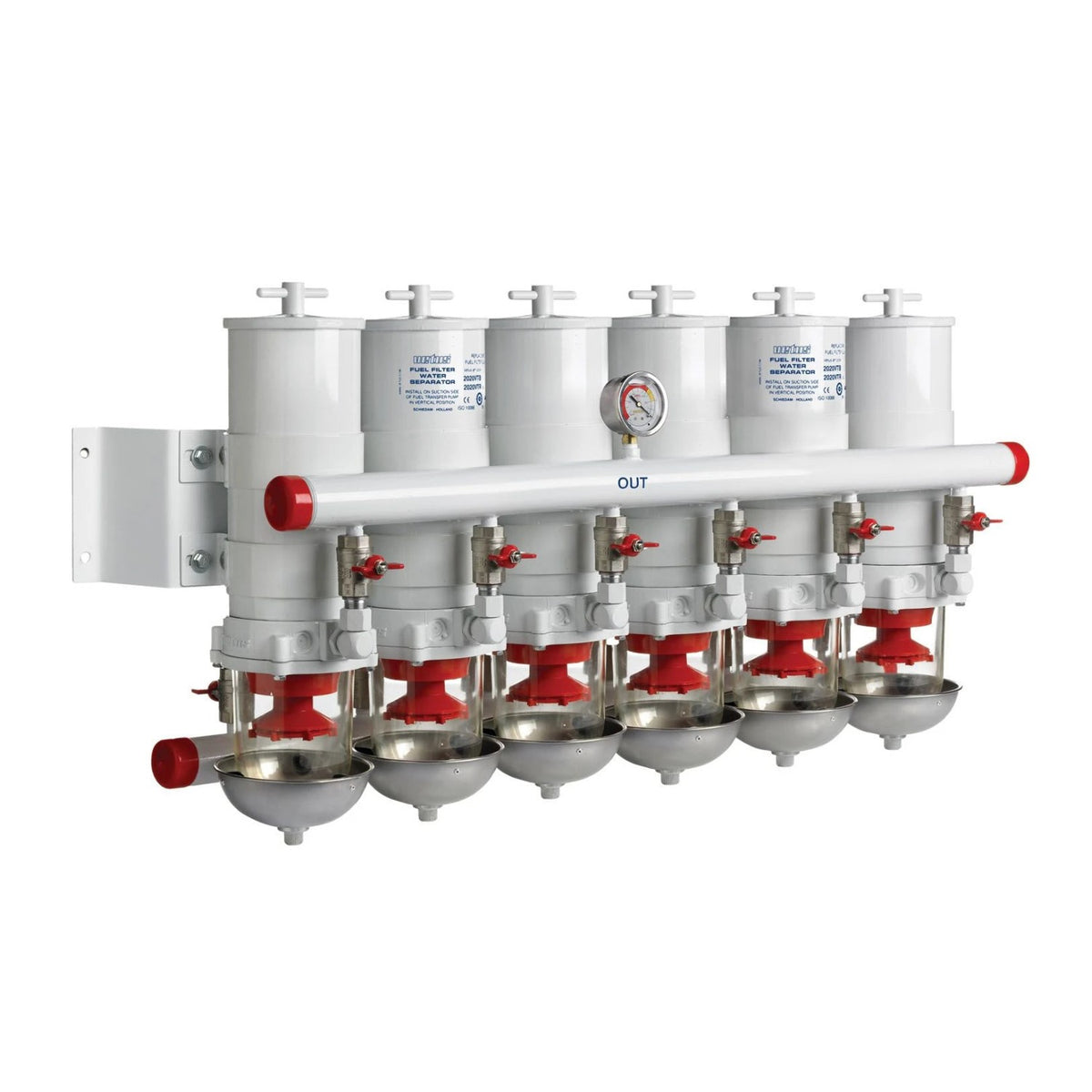 Vetus veeseparaator/kütusefilter CE/ABYC, 5 järjestikku, 30 mikronit, max 48 l/min (2880 l/h) – 87100VTE