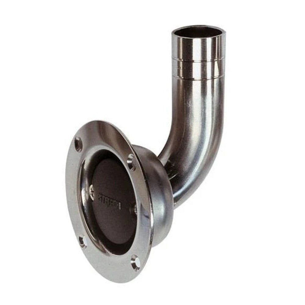 Vetus ventilācijas nipelis, nerūsējošais tērauds, Ø 19 mm, leņķveida – AB19B