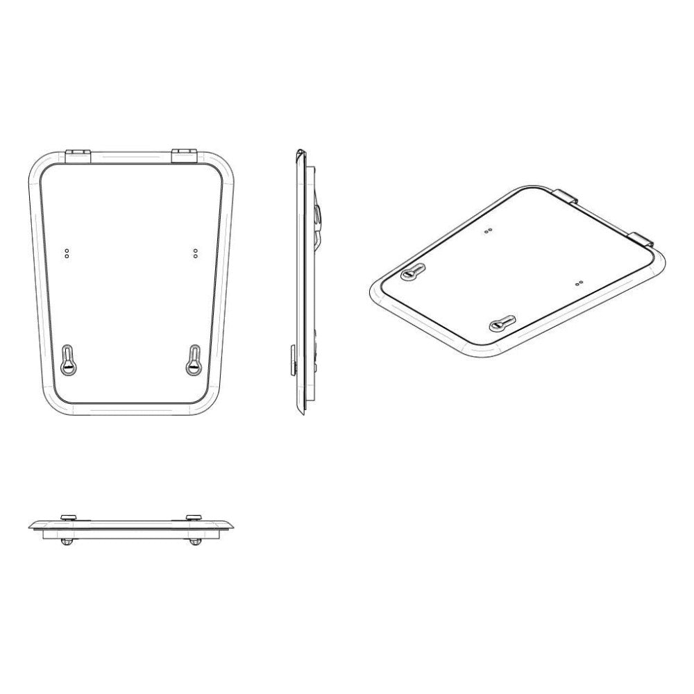 Vetus Altus trapecveida lūka, tips 46T (izgriezums 464 x 607 x 378 mm) – ALA46TL – attēls 3