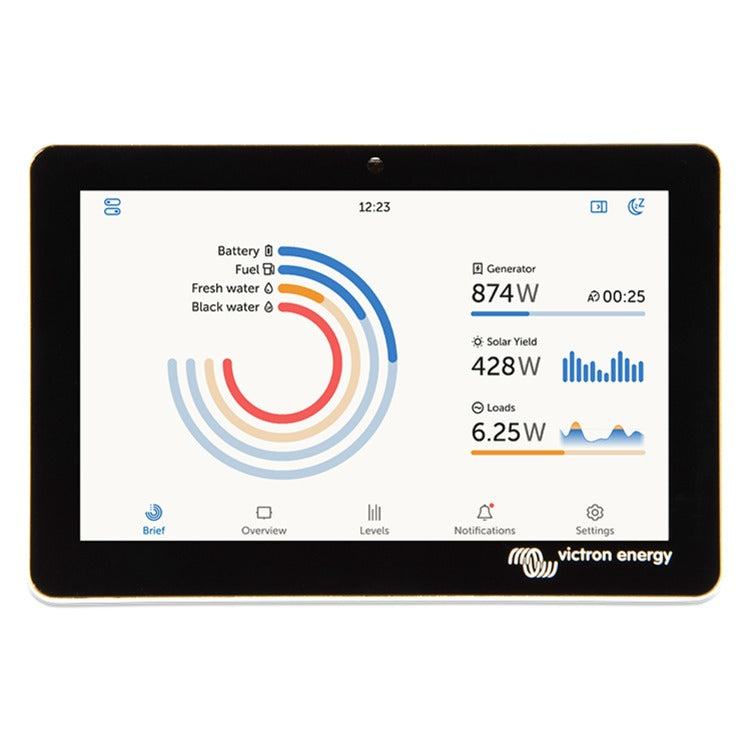 Victron GX Touch 50 puutetundlik ekraan Cerbo GX-ile