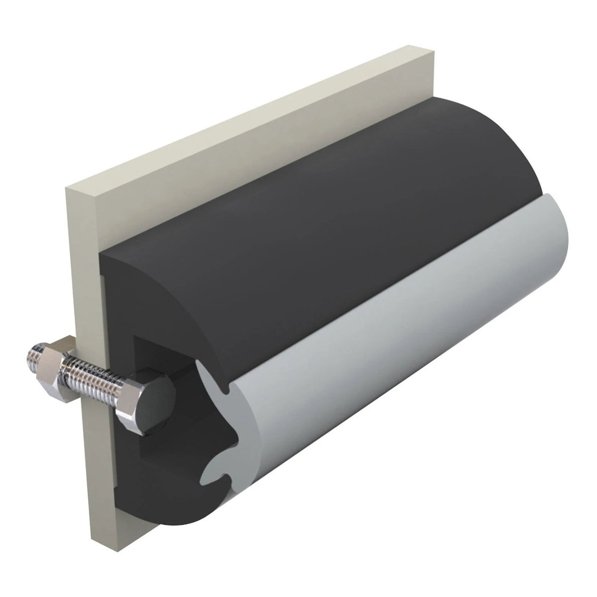 Vetus vinüülist põrkeliist, tumehall, HARO 50 x 34 mm, rull 20 m (hind meetri kohta) – HARO5034