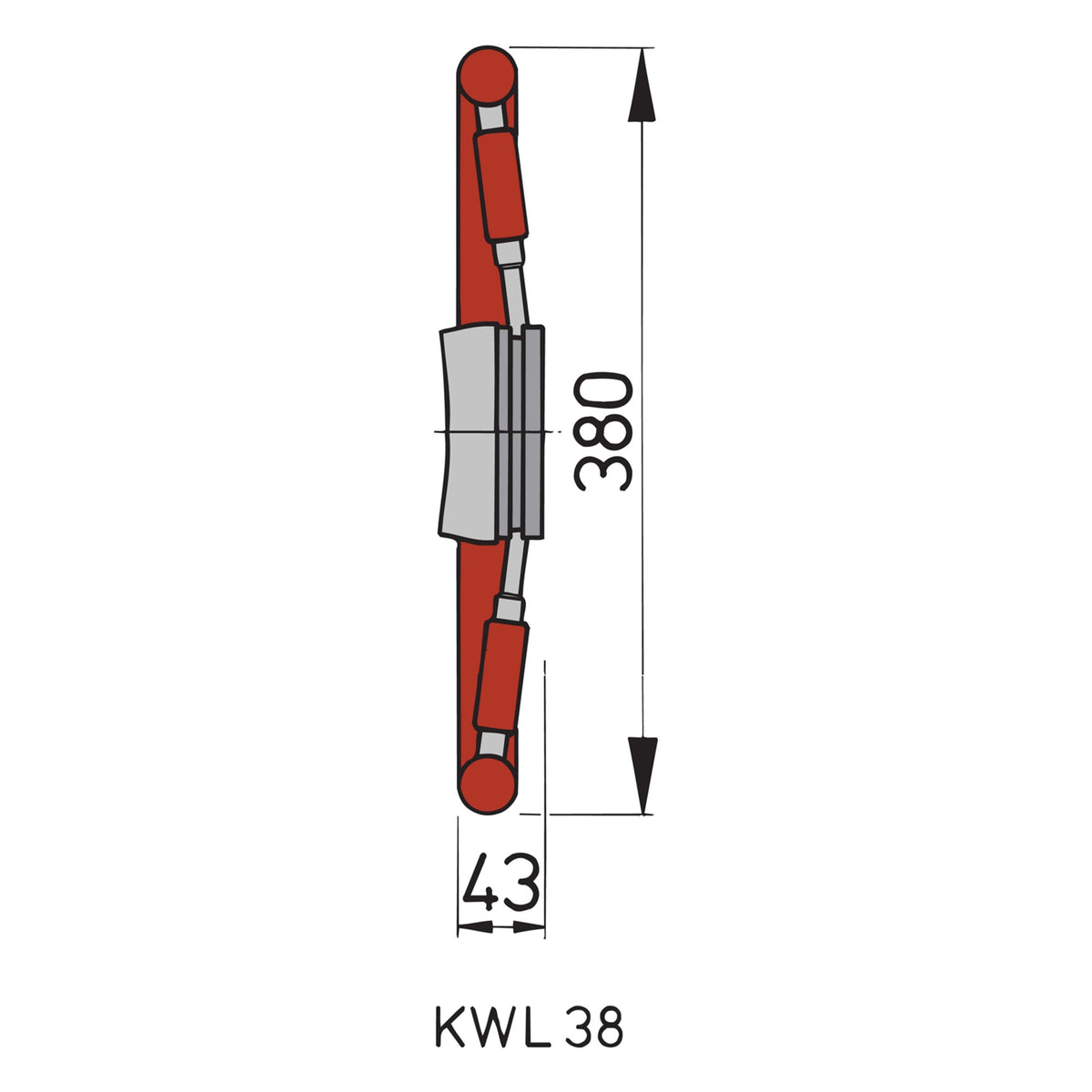 Vetus rooliratas KW38 mahagonist veljega, Ø 380 mm – KW38