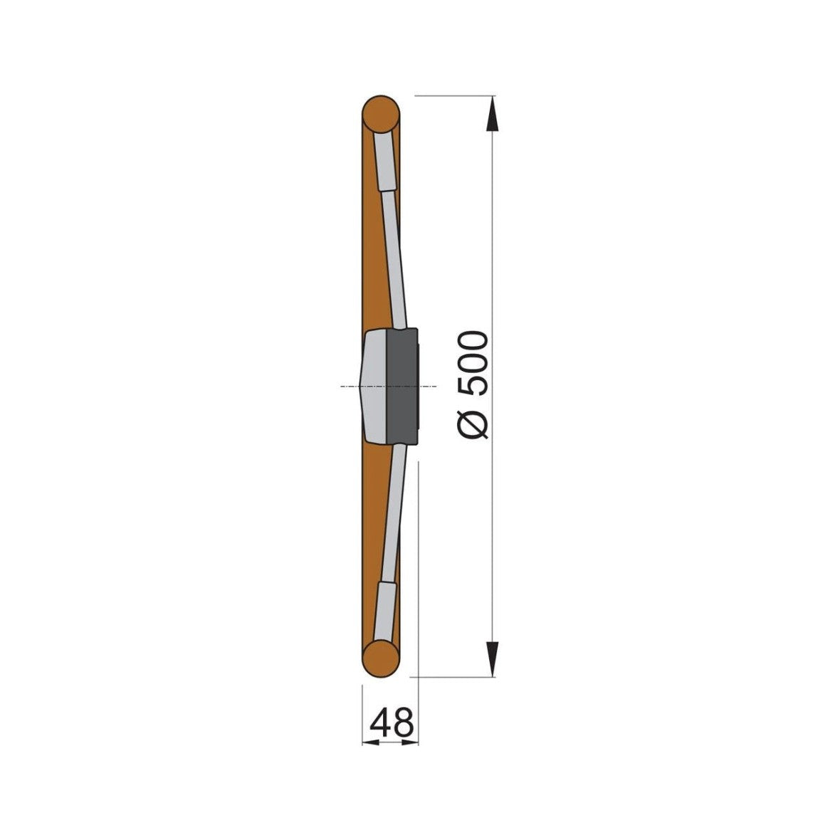 Vetus rooliratas PRO, tiik, Ø 50 cm – PRO50T