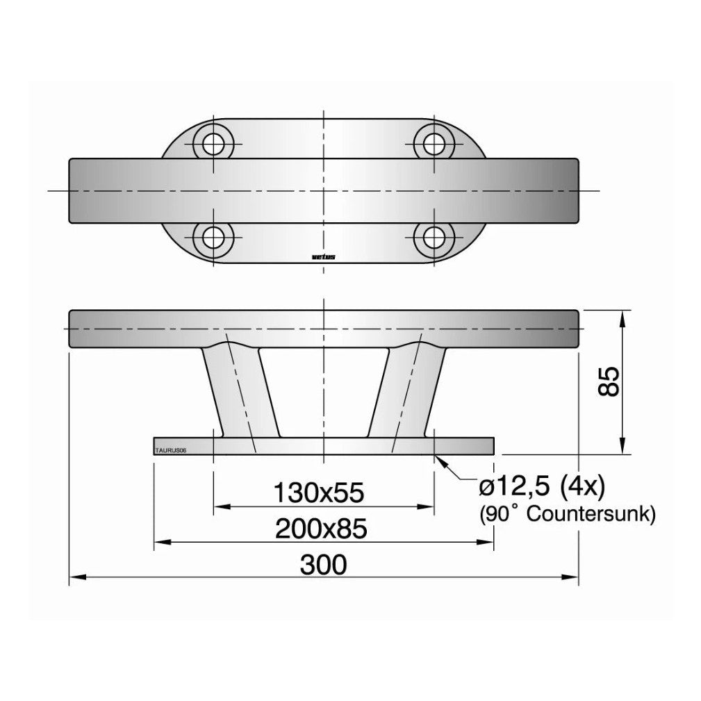 Vetus knaap TAURUS 6, roostevaba teras, pikkus 300 mm – TAURUS06