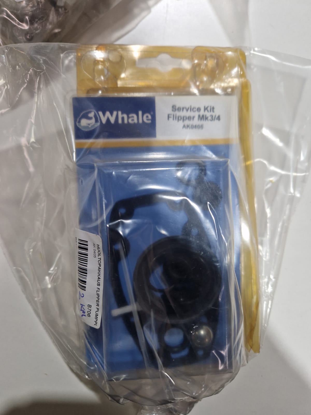Whale Flipper MK3/4 hoolduskomplekt