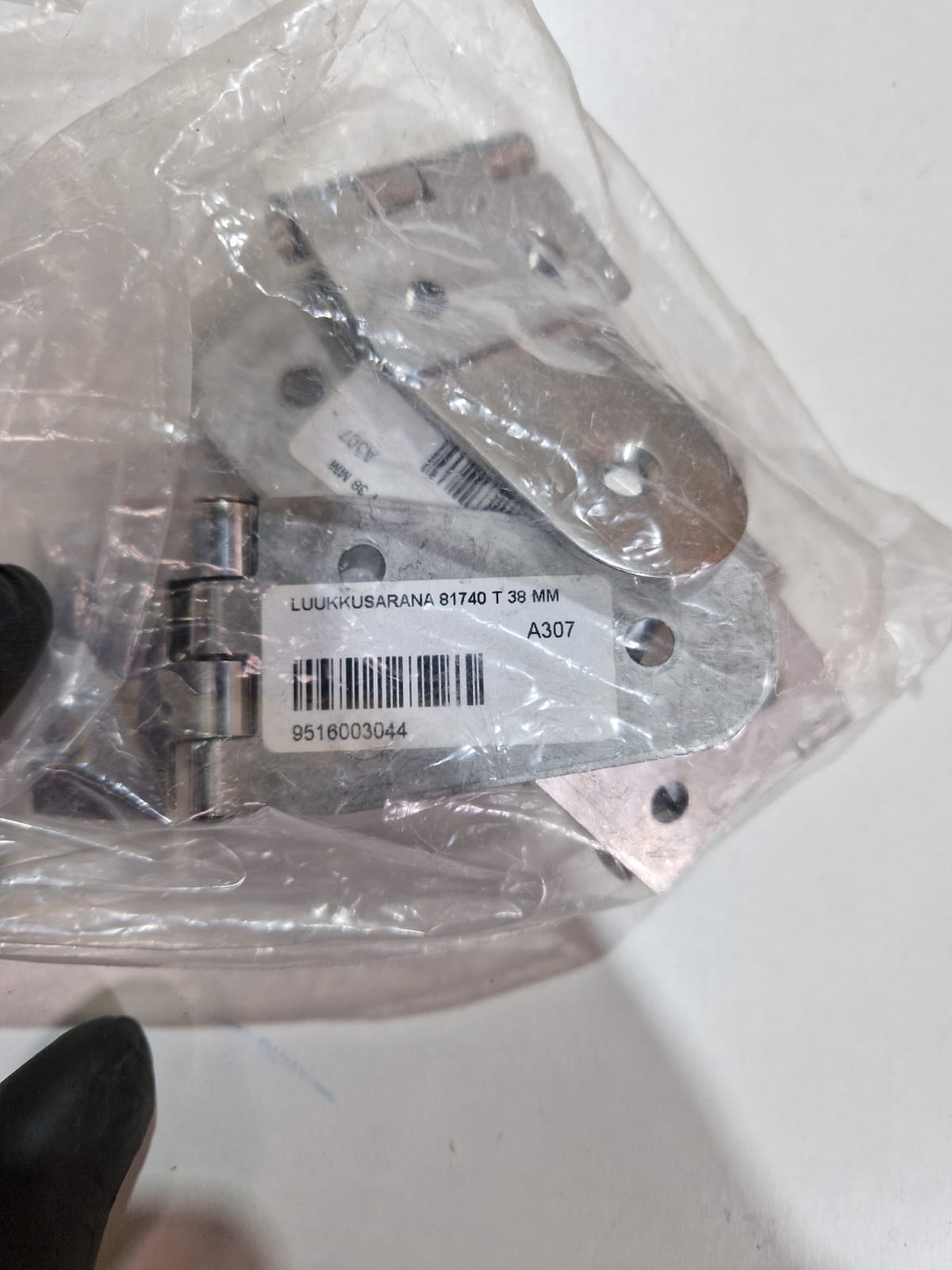 Nerūsējošā tērauda eņģe T38 mm