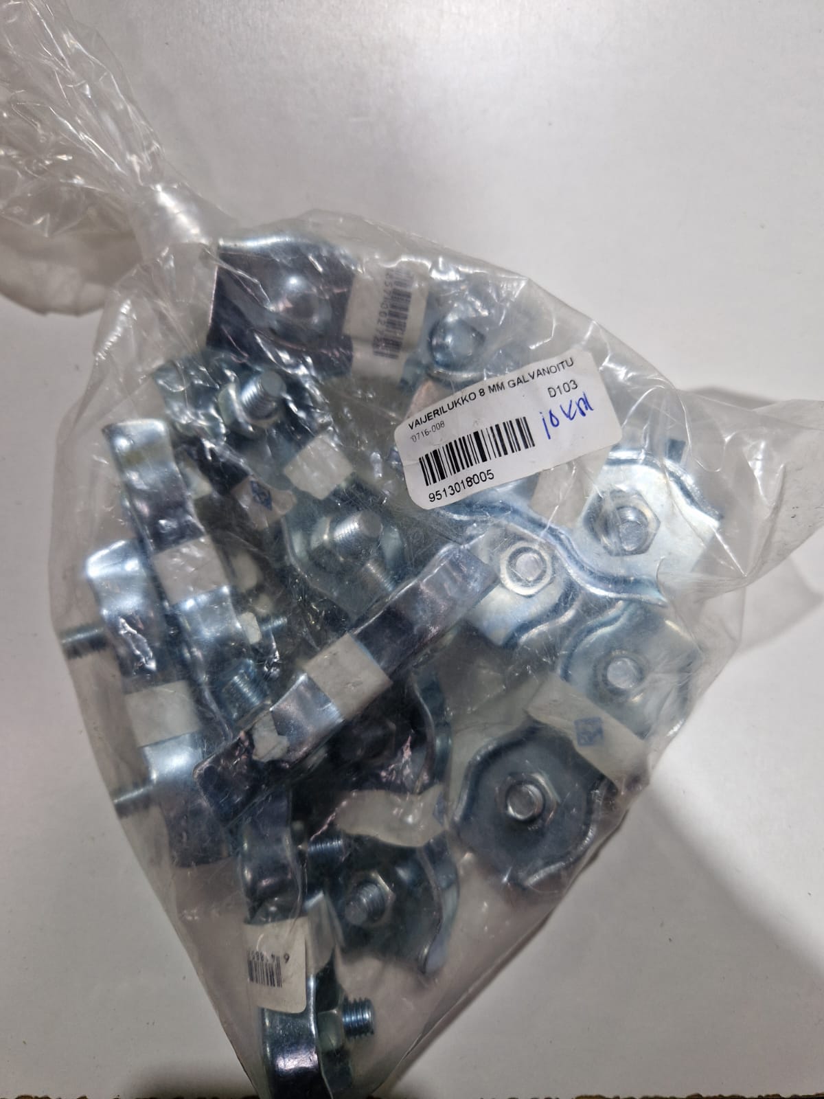 Troses skava Duplex 3 mm, cinkota – attēls 2