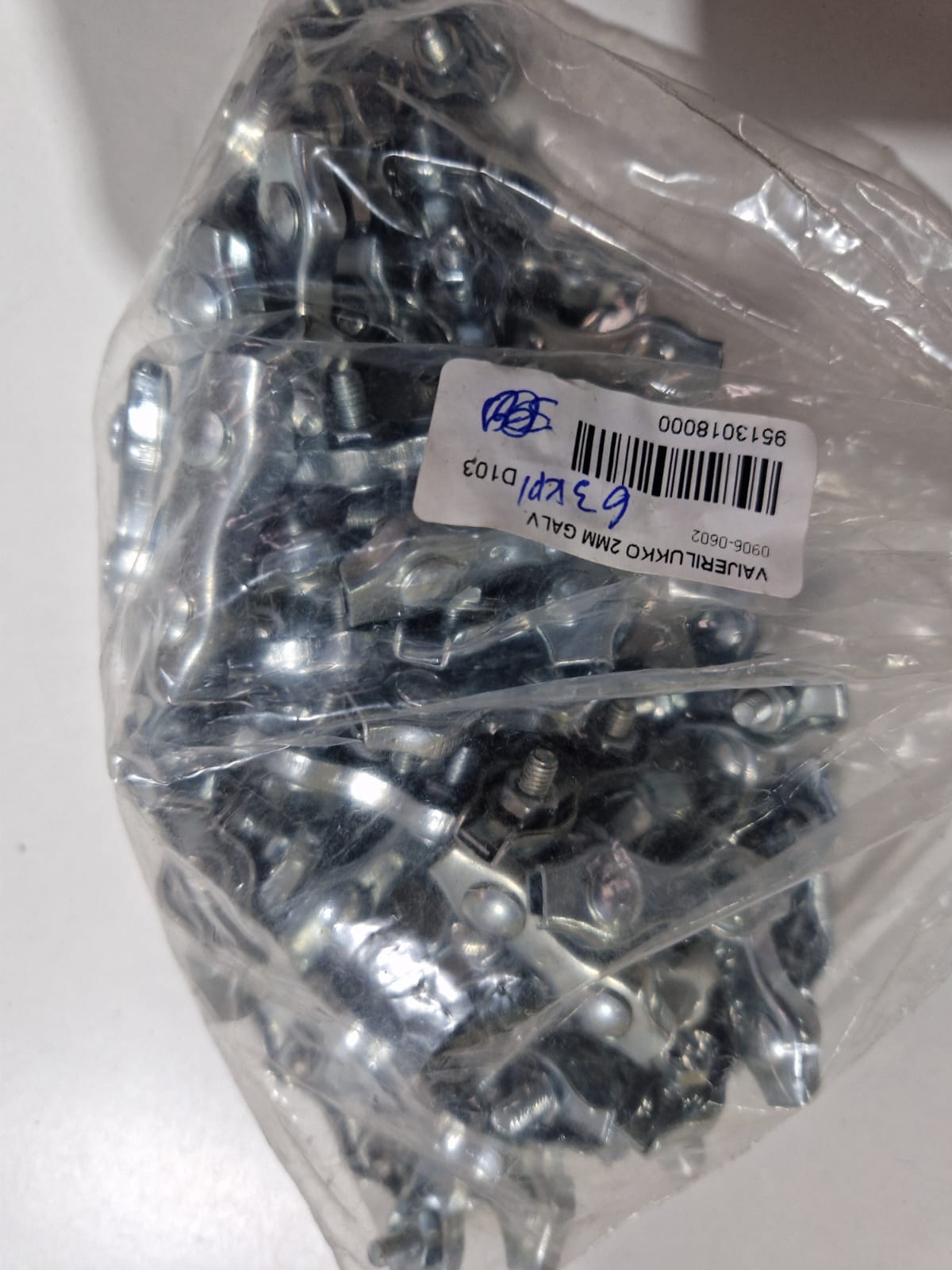 Troses skava Duplex 3 mm, cinkota – attēls 3
