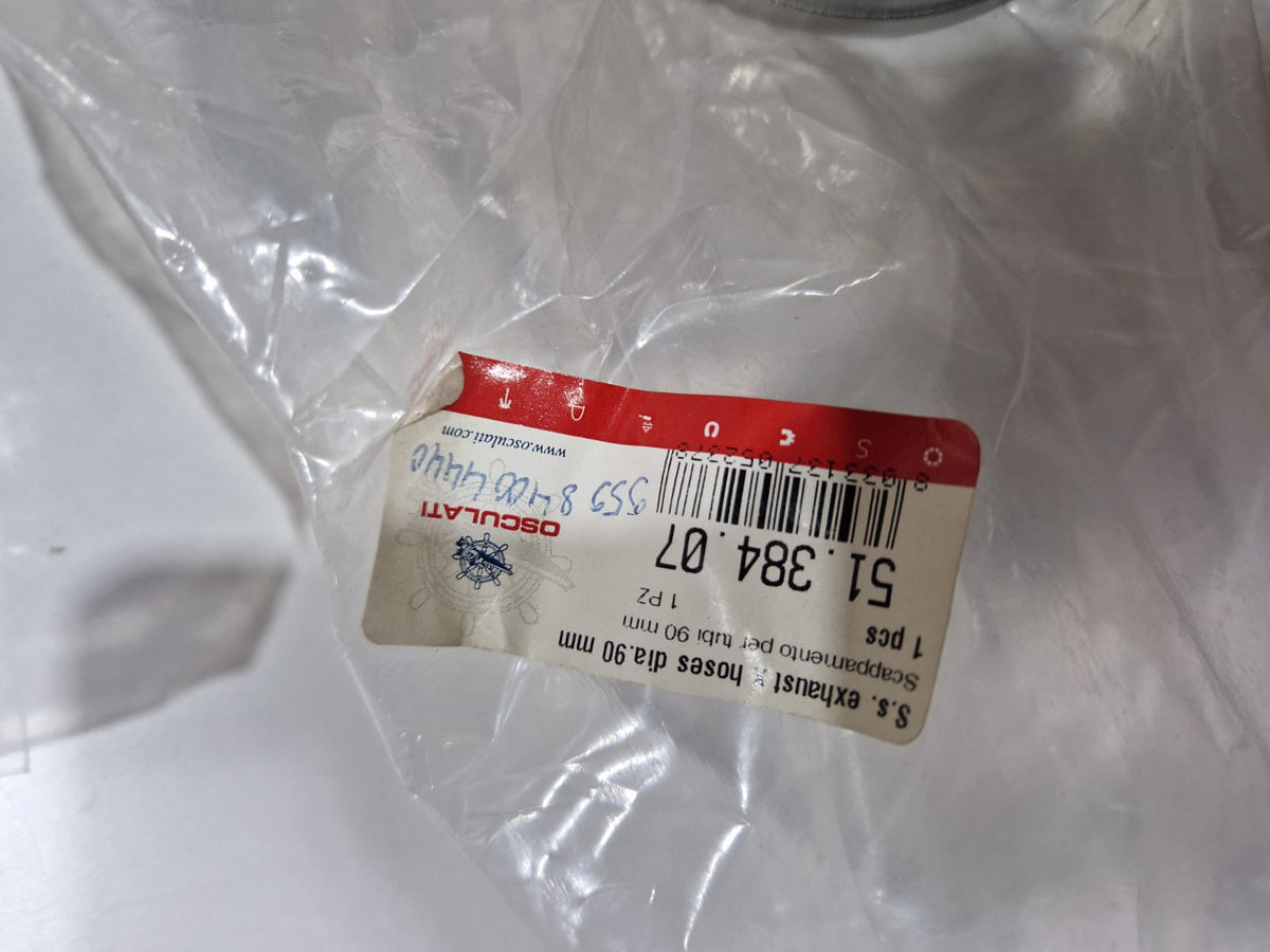 Peegelpoleeritud AISI 316 väljalasketoru Ø 90 mm