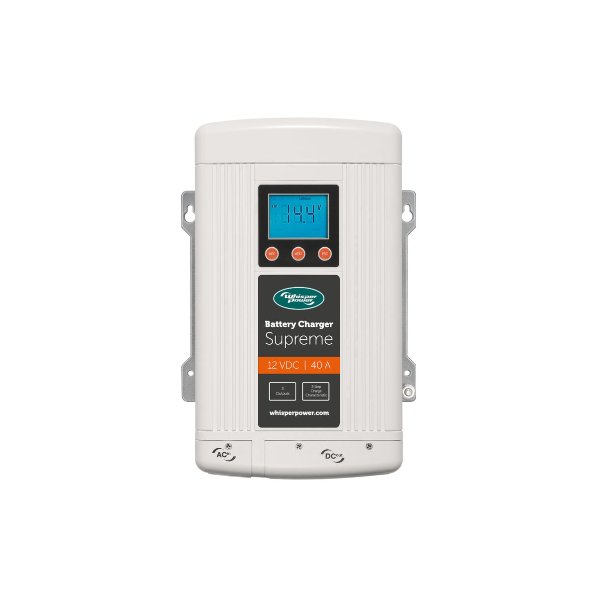 WhisperPower akulaadija Supreme 12 V – 40 A, 3 väljundit – 61112304